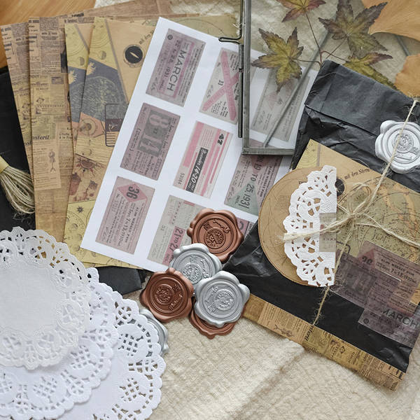 Vintage Gift Wrapping Kit