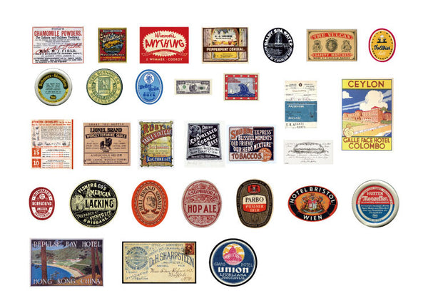 60PCS Time Flying Series Sticker Bag