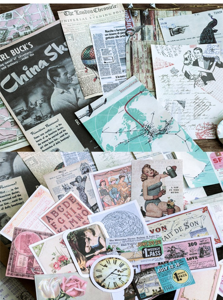 36pcs Large Size Scrapbook Material Package