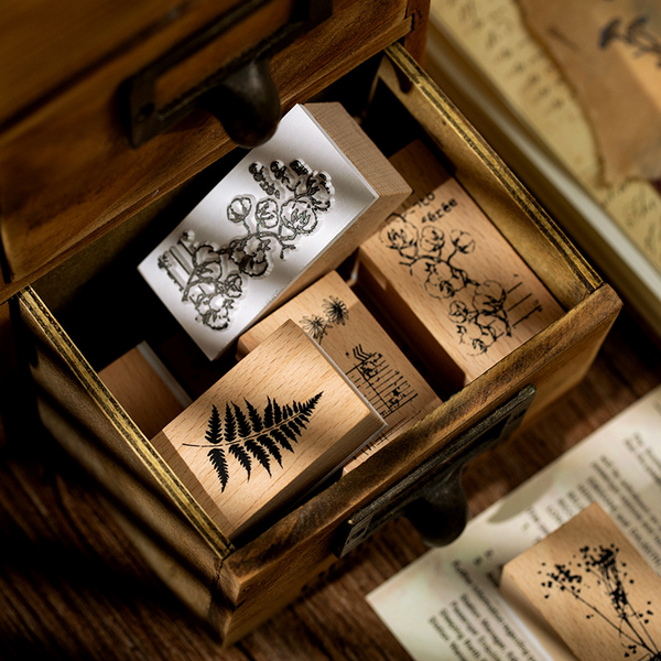 Plant Series Wooden Stamp