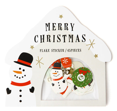 45Pcs Christmas Snowman Sticker Pack