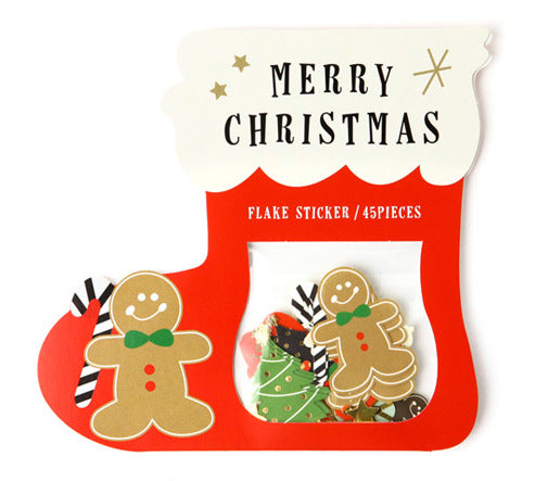 45Pcs Christmas Snowman Sticker Pack