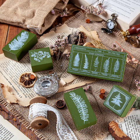 Fern Leaf Series Wooden Stamps