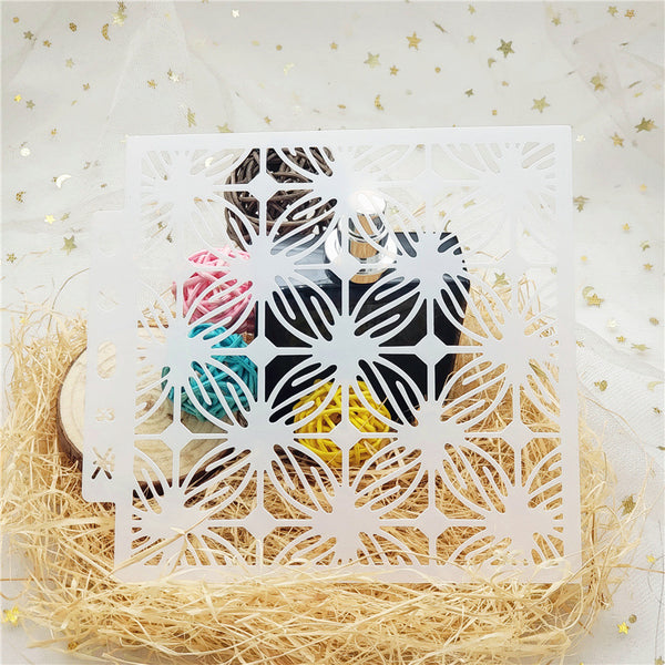 8PCS Pattern Layering Stencils Set