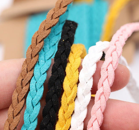 Color Braided Leather Rope