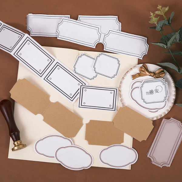 Retro Frame Illustrated Series Paper Tape