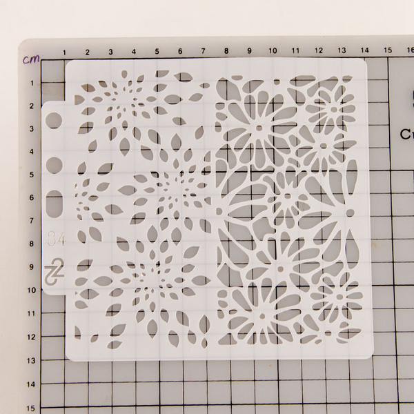 Flower Layering Stencils Painting Template