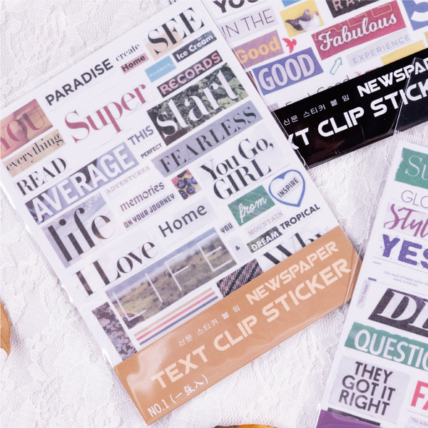 Creative Text Series Stickers