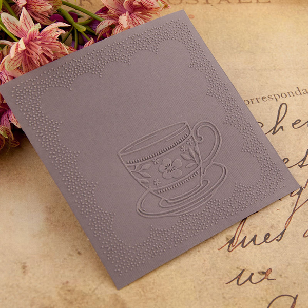 Teacup Embossing Folder