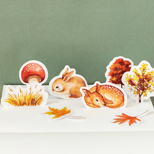 45PCS Autumn Forest Decorative Stickers