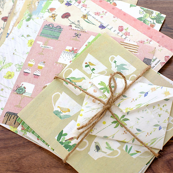 European Garden Series Backing Paper Material Paper
