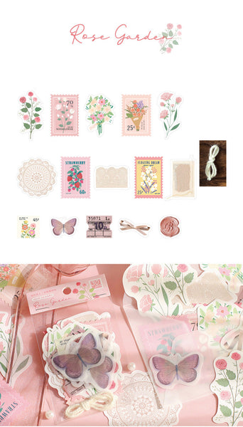 Literary Scrapbook Decorative Sticker Paper Material Pack