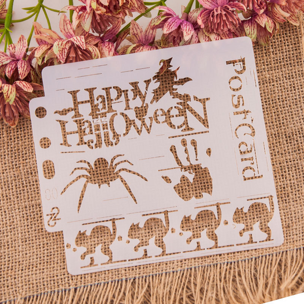Happy Halloween Layering Stencils Painting Template