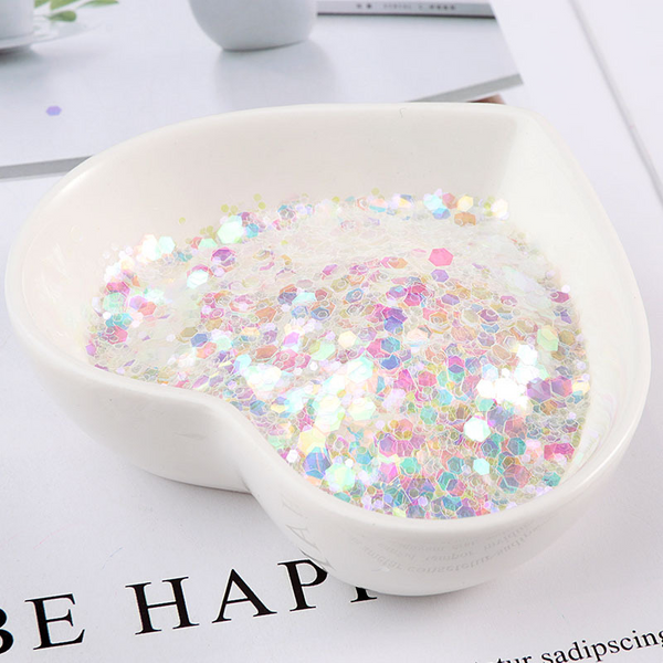 Golden Transparent Glitter Sequins