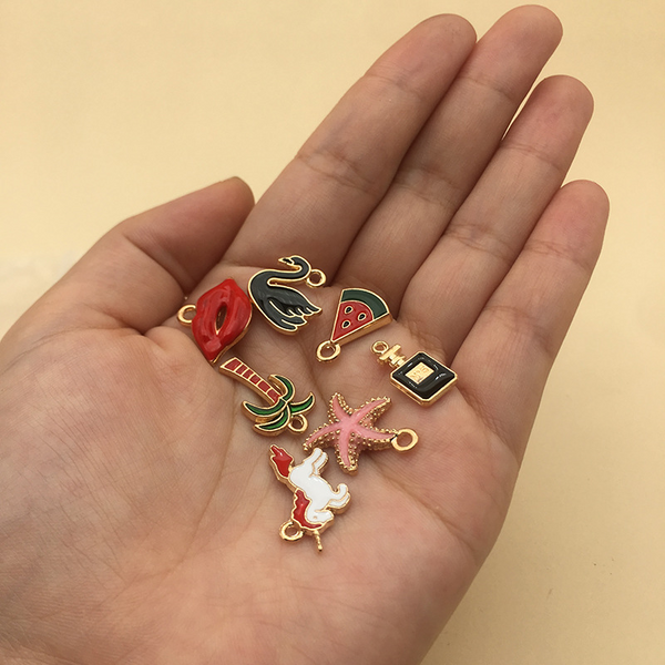 30Pcs Alloy Drip Pendants