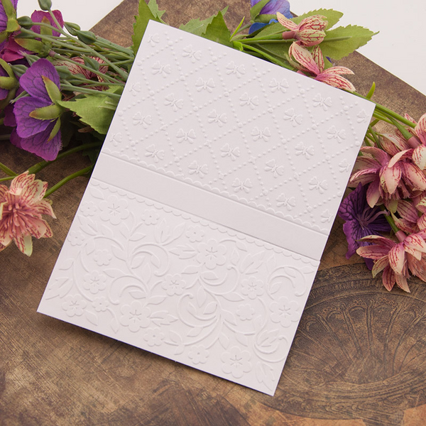 Flowers and Butterflies Embossing Folder