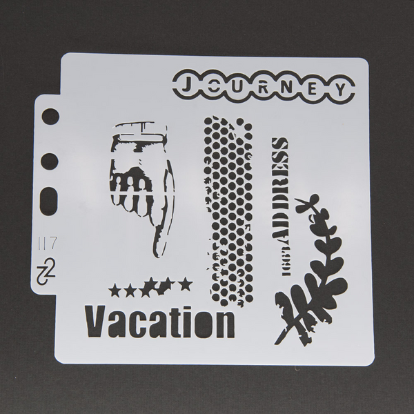 Vacation Layering Stencils Painting Template