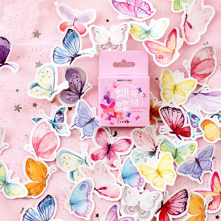 45PCS Butterfly Garden Decorative Stickers