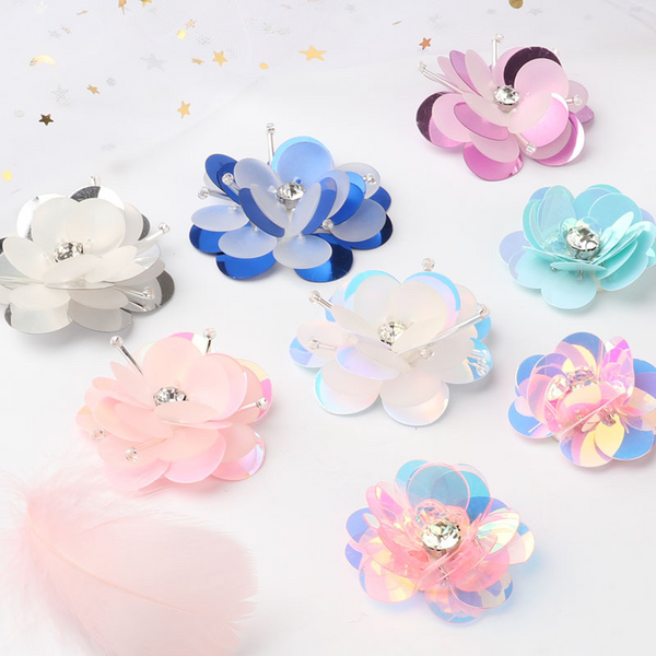 Handmade Beaded Sequin Decorative Flowers