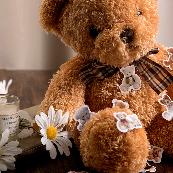 46PCS Cute Teddy Bear Decorative Stickers