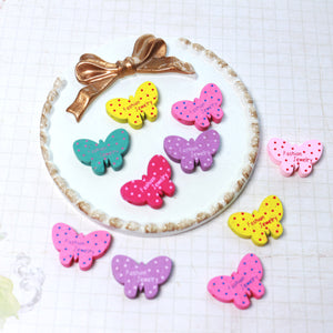 Wooden Perforated Butterfly Beads