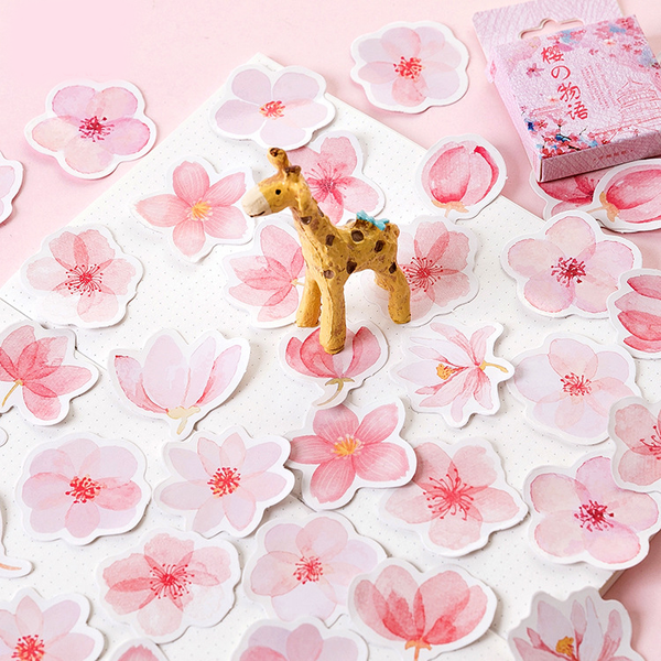 45PCS Sakura Story Decorative Stickers