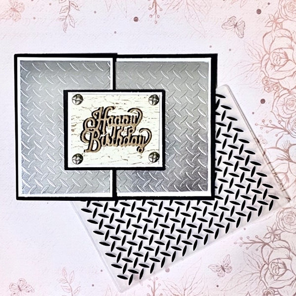 Cross Streak Embossing Folder