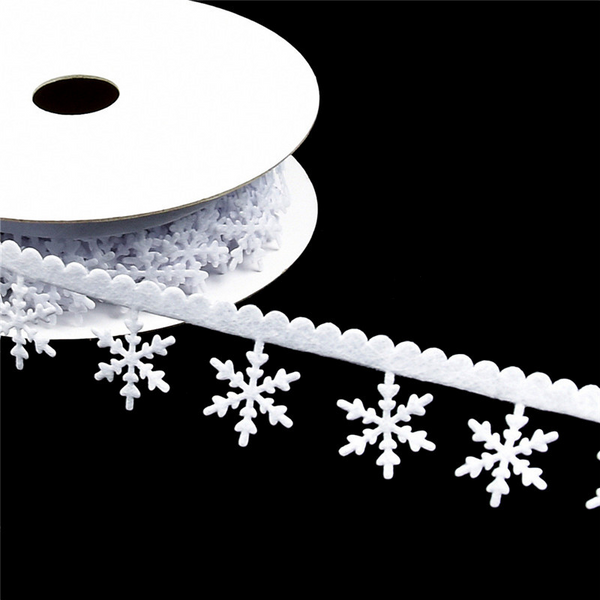 Non-Woven Snowflake Christmas Ribbon