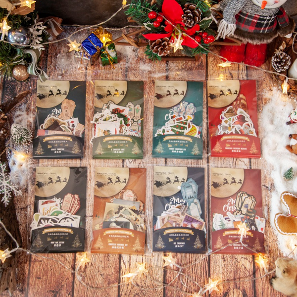 100Pcs Christmas Gift Sticker Pack