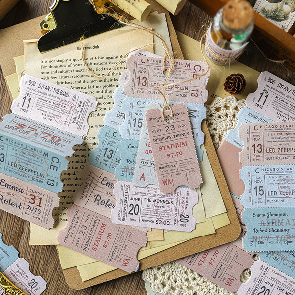 Creative Vintage Plant Tickets Background Paper