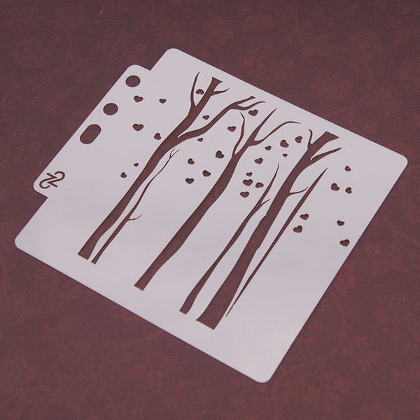 16PCS Layering Painting Stencils-C