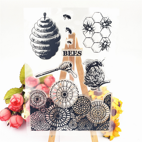 Sunflower Beehive Stamps