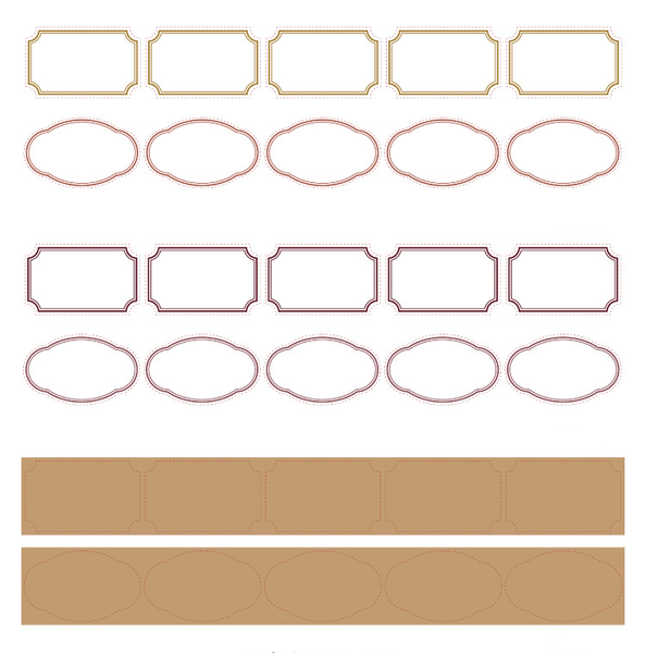 Retro Frame Illustrated Series Paper Tape