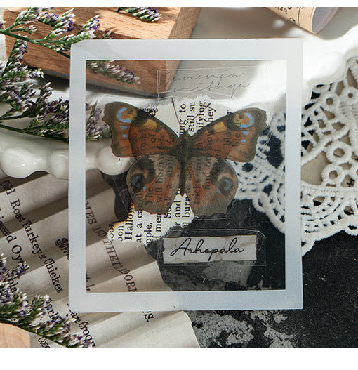 6PCS Forest Plant Scrapbook PET Stickers
