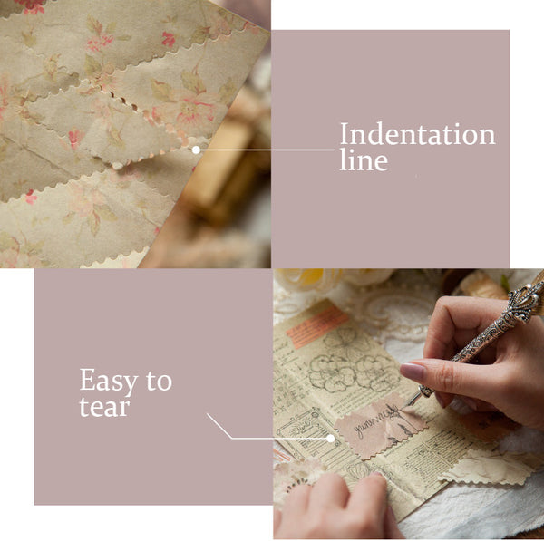 Pre-cut Vintage Handcraft Background Paper