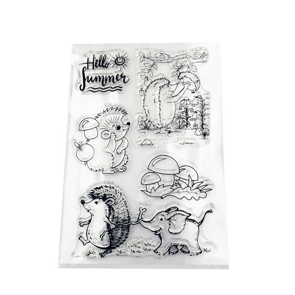 Hedgehog Elephant Stamps