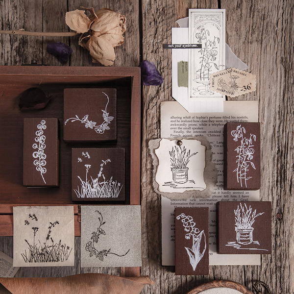 Blossom Half Summer Series Wooden Stamp