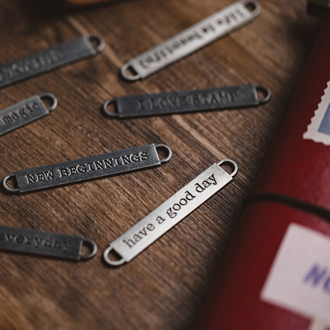 English Alphabet Metal Pendant