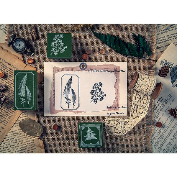 Fern Leaf Series Wooden Stamps