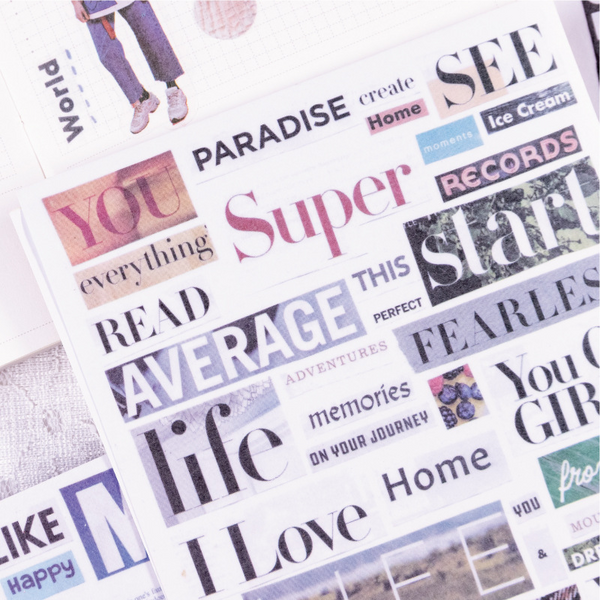 Creative Text Series Stickers