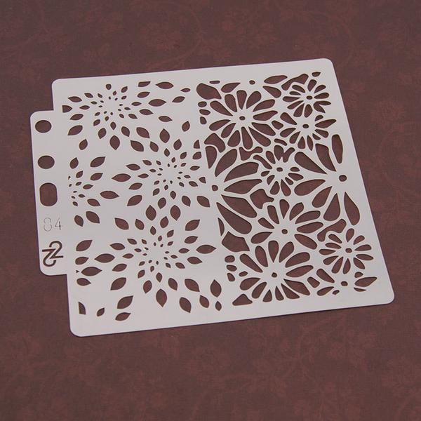 Flower Layering Stencils Painting Template