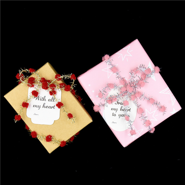 Golden Silver Iron Wire Ball Christmas Ribbon