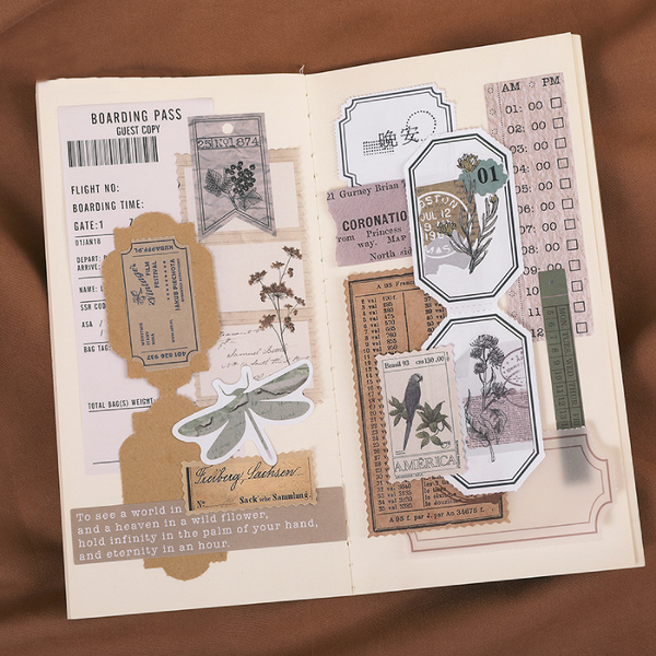 Retro Frame Illustrated Series Paper Tape
