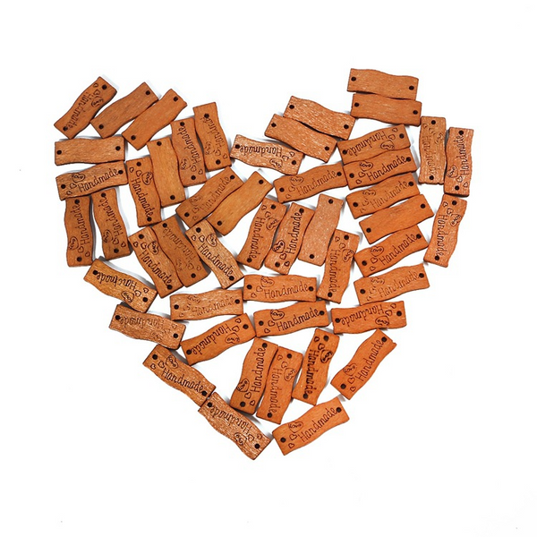 25pcs Handmade DIY Craft Button Wooden Sign
