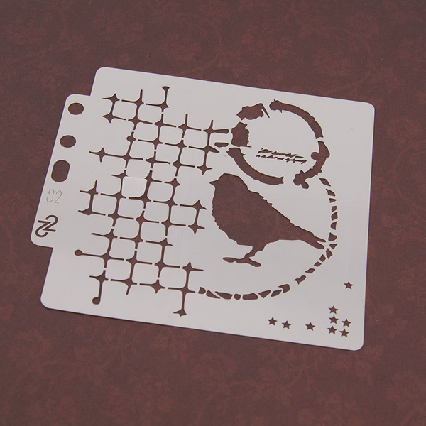 Bird Layering Stencils Painting Template