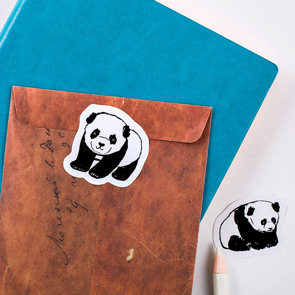 45PCS Cute Panda Animal Decorative Stickers