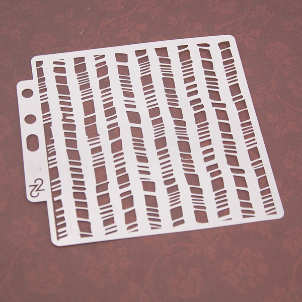 Irregularity Layering Stencils Painting Template