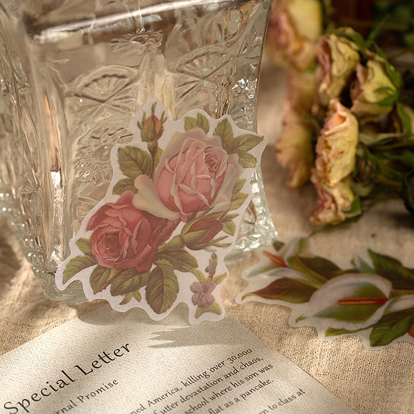 60PCS Flower Shop Series Sticker Bag