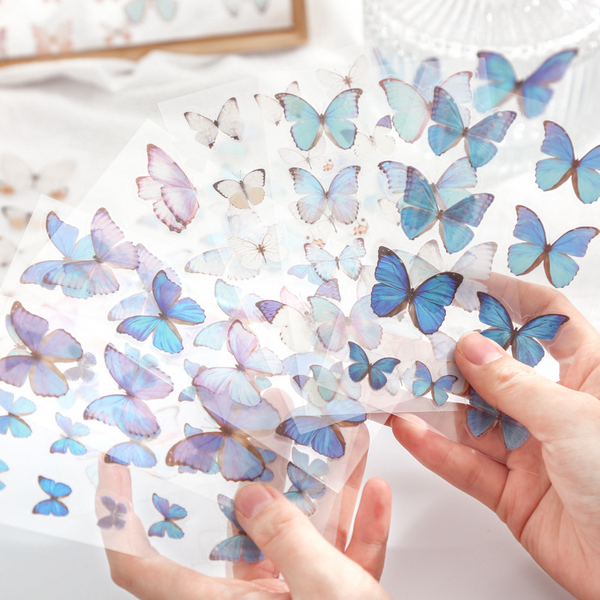 3Pcs Flutter Series PVC Stickers