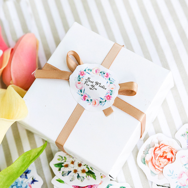 46PCS Flower World Decorative Stickers